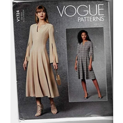 Image of Vogue Patterns V1724F5 Misses Dress, White