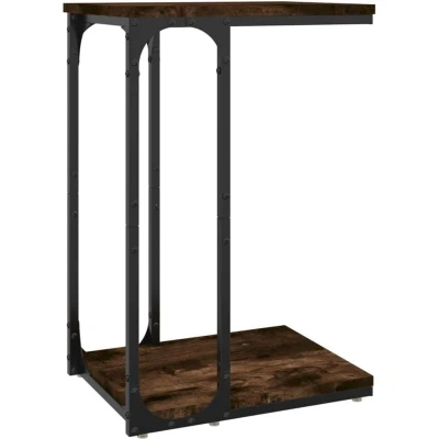 Image of vidaXL Side Table Smoked Oak 40x30x60 cm Engineered Wood