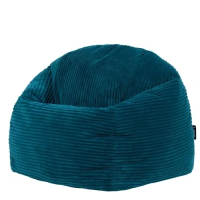 Image of icon Kingston Kids Bean Bag, Corduroy, Teal Green, Bag Chair with Filling Included for Girls and Boys, Childrens Chair, Beanbags Children, Playroom Décor, Bedroom Accessories