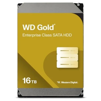 Image of WD Gold 16TB HDD 7200rpm 6Gb/s sATA 512MB cache 3.5p internal RoHS compliant Enterprise Bulk