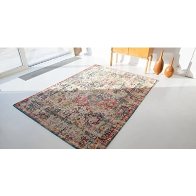 Image of eXtreme Louis de Poortere Rug The Antiquarian Antique Bakhtiari Design Janissary Multi 8712 200cm x 280cm