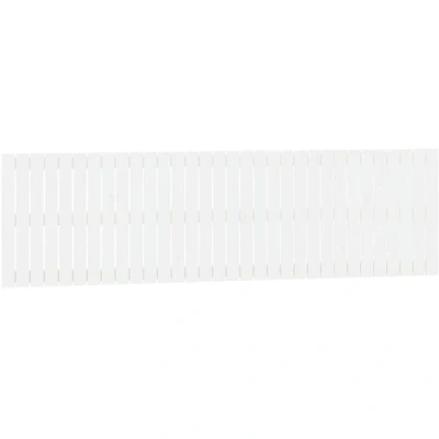 Image of vidaXL Wall Headboard White 204x3x60 cm Solid Wood Pine