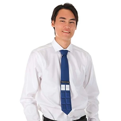 Image of DOCTOR WHO Tardis Necktie Standard Blue