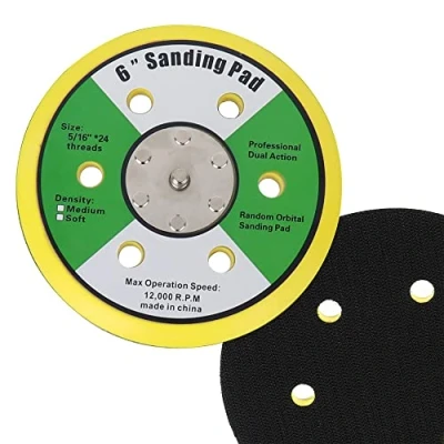 Image of 150 mm 6 Hole Replacement Velcro Plate for Eccentric Sander Sanding Disc Support Pad