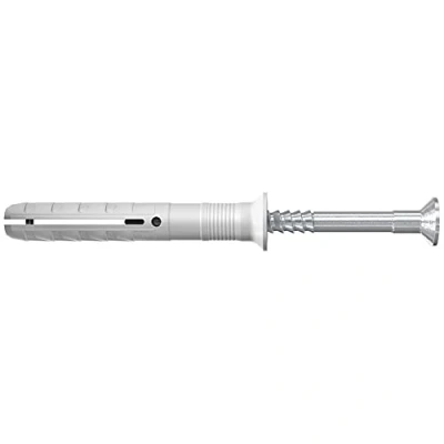 Image of Fischer 048792 8 x 80/40 mm N S Hammer Fix Nail Screw with Plug Zinc (100 Piece)