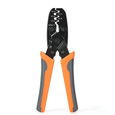 Image of iCrimp 1424A Open Barrel Terminal Crimper Tool 0.2 2 mm² for Delphi Amp Tyco Clamps by Molex Style Barrel, Motorcycle Bullet