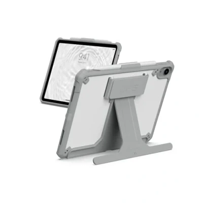 Image of UAG Designed for iPad 10.9 10th Gen 2022 Case Scout Healthcare White/Gray with Hand Strap, Kickstand Pencil Holder Rugged Lightweight Silm Impact Resistant Protective Folio Cover by URBAN ARMOR GEAR
