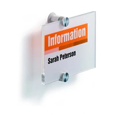 Image of Durable CRYSTAL Door Sign 148x105mm