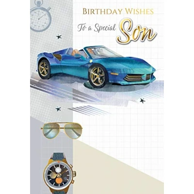 Image of Second Nature Son Birthday Card &#039;Birthday Wishes to a Special Son&#039;