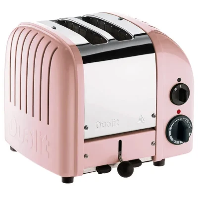 Image of Dualit Classic Vario AWS Petal Pink 2 Slot Toaster With FREE Gift