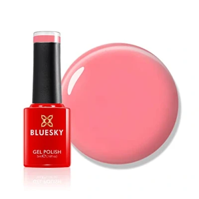 Image of Bluesky Gel Nail Polish, Pastel Dreams, To be Shared LPD07. Coral, Long Lasting, Chip Resistant, 5ml (Requires Drying Under UV or LED Lamp)
