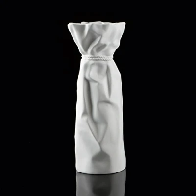 Image of Goebel Kaiser Papyrus 14 003 54 1 Porcelain Vase Bisque 30 x 11.5 11 cm White
