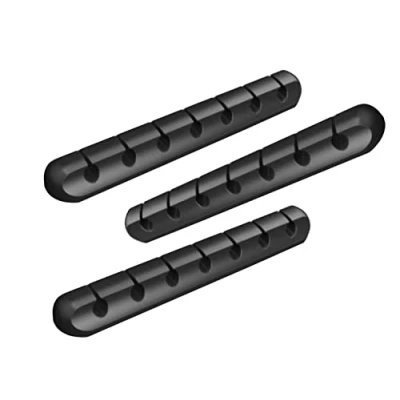 Image of Cable Holder Clips, 3 Pack Management Cord Organiser Clips Silicone Adhesive for USB Charging Mouse Wire PC Office Home