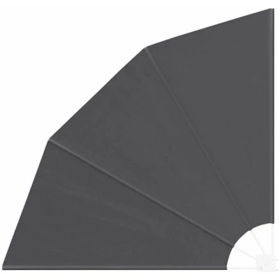 Image of vidaXL Balcony Privacy Screen Folding Manual Black 140 x cm Fabric