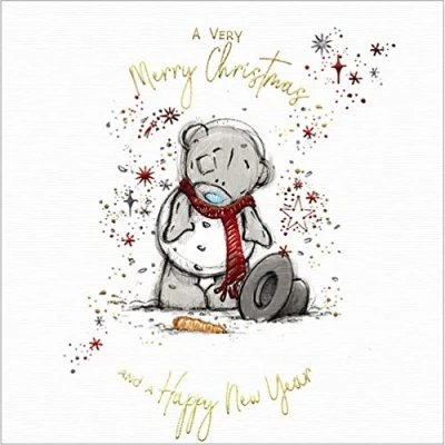 Image of Me to You Tatty Teddy &#039;A Very Merry Christmas&#039; Christmas Card 6 x 6ins