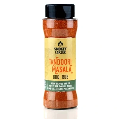 Image of tandoori Masala BBQ Rub Shaker The Smokey Carter Indian Inspired Seasoning Ideal for Curries, lamb chops, chicken kebabs &amp; more