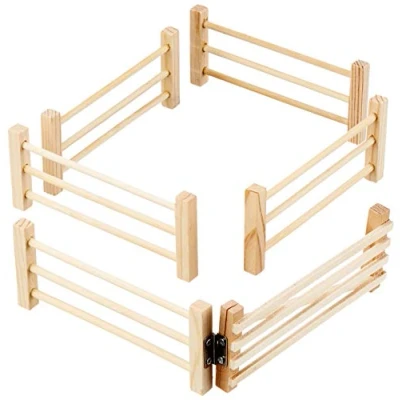 Image of Kids Globe 610667 Meadow Fence scale 1:32, matches 6 piece Siku,Beige