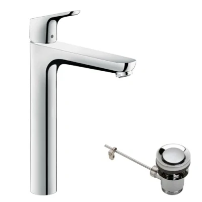 Image of hansgrohe Focus Basin Tap 230 with Pop Up Waste, chrome