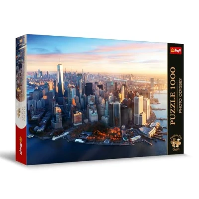 Image of Trefl Premium Plus Quality Photo Odyssey Puzzle: Manhattan, New York 1000 Pieces, Unique Photos, Perfectly Matching Tiles, for Adults and Children from 12 Years, Multicoloured, 10828