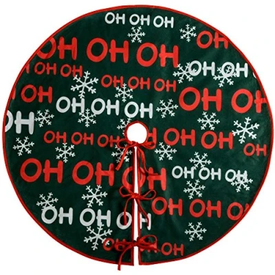 Image of WeRChristmas Ho Christmas Tree Skirt Decoration, 107 cm Large, Multi Colour