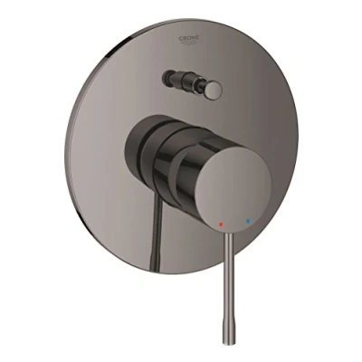 Image of GROHE Essence New Single Lever Bath/Shower Mixer Trim Hard Graphite 19285A01