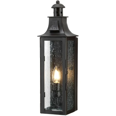 Image of Stow 1 Light Outdoor Wall Lantern Old Bronze IP44, E14