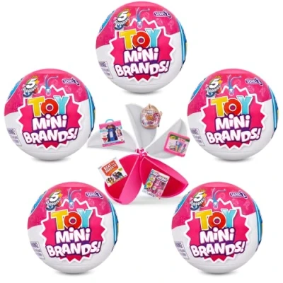 Image of 5 Surprise Toy Mini Brands Series 2 Capsule Collectible Toy, Toys Mystery Real Miniature Collectibles (5 Pack)
