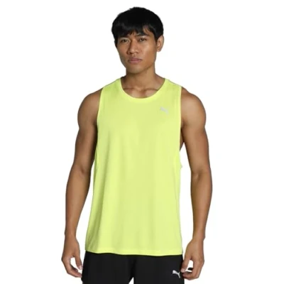 Image of Puma RUN Velocity TANK Top, Men&#039;s, Size: Large, Lemon sherbert