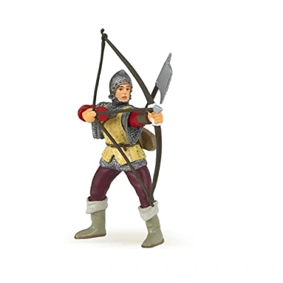 Image of Papo MEDIEVAL FANTASY Soldier Figurine, 39384 Red Bowman, Multicolour, 9x5x9 Centimeters