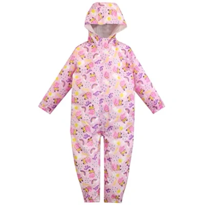 Image of Peppa Pigl Puddle Suit All in One Waterproof for Kids Girls Rain 5 6 Years