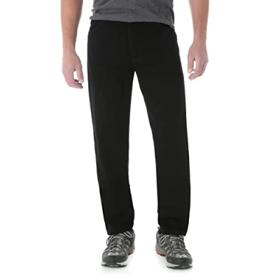 Image of Wrangler Men&#039;s Rugged Wear Classic Fit Jean, Black, 42x30