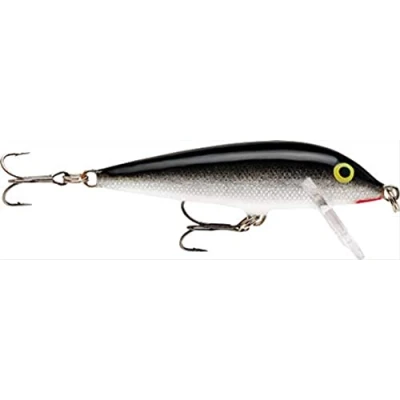 Image of Rapala CountDown Lure with Two No. 10 Hooks, 0.9 1.8 m Swimming Depth, 5 cm Size, Silver