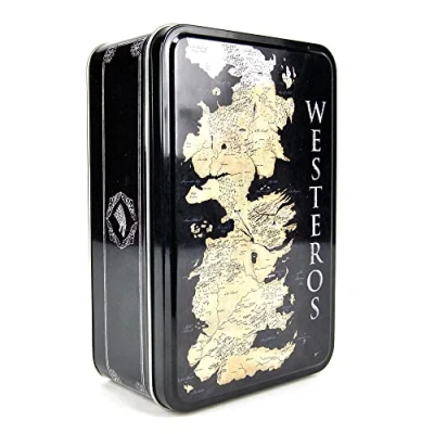Image of Game of Thrones Canisters &amp; Money Boxes Tin Lunch Box Westeros Map