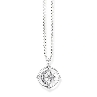 Image of Thomas Sabo Women Necklace Star &amp; Moon 925 Sterling Silver KE1985 643 14