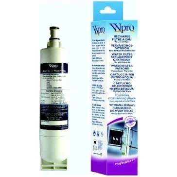 Image of Wpro Whirlpool Quality Water Filter For American Style Fridge Freezers (fits in Grille)