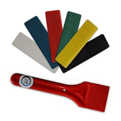 Image of 240 Pack of 28mm Window Glazing Packers/Spacers with Plastics Paddle/Shovel/Wedge