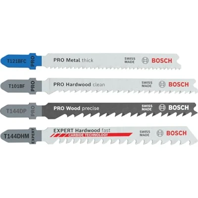Image of Bosch 15 pcs. Jigsaw Blade Set (for Wood and Metal, Accessories Jigsaw)