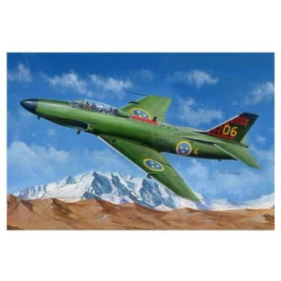 Image of Hobbyboss 81752 &quot;SAAB J 32B/E Lansen Plastic Model Kit, 1:48 Scale