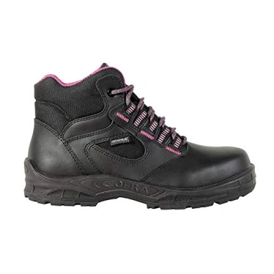 Image of COFRA 12613 000.W41 Wanda S3 SRC Safety Boots, Black/Fuchsia, Size 7.5