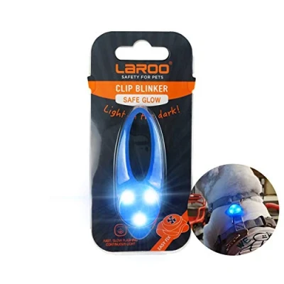 Image of LaRoo Safety LED Light for Dogs,Cats,LED Pendant Keyring,Clip on Dog Collar Charms Blinker Waterproof Walking the and Outdoor Sports