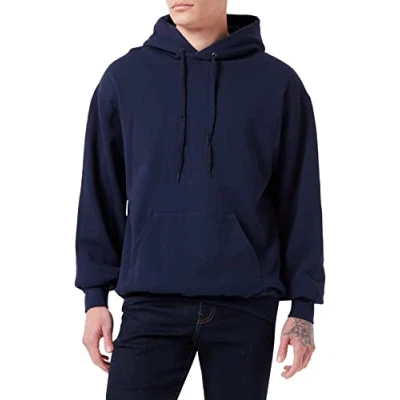 Image of Fruit of the Loom 62 208 0, Men&#039;s Classic Hooded Sweatshirt, Deep Navy, Medium