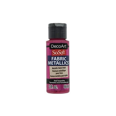 Image of Pink Tourmaline 2oz Fabric Metallics Paint