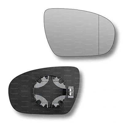 Image of Less4spares Replacement Wing Mirror Glass Right Compatible with Hyundai i20 2014 2020 CLIP ON Driver Off side Heated Blind Spot