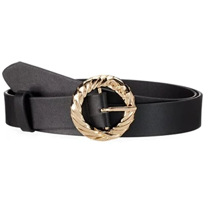 Image of PIECES Women&#039;s Pcnynne Jeans Belt, Black, 95