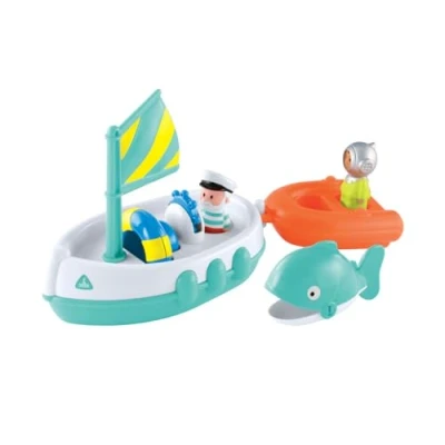 Image of Happyland Bath Time Boat For Children From 12 To 36 Months Early Learning Centre Baby Toys Toy Boats Kids Elc