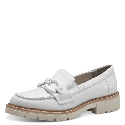 Image of Jana Women&#039;s 8 24763 42 Loafer, White, 5.5 UK
