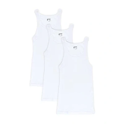 Image of Papi Men&#039;s 3 pack Cotton Square Neck tank top and cami shirts, White, L UK