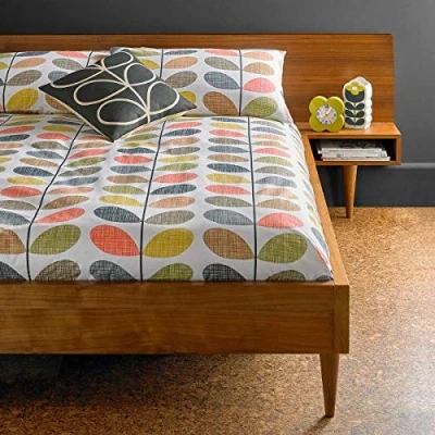 Image of Orla Kiely Scribble Stem Multi: Housewife Pillowcase 2 Per Pack