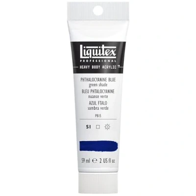 Image of Liquitex 1045316 Professional Heavy Body Acrylic Paint 59 Ml Tube, Phthalocyanine Blue (Green Shade)