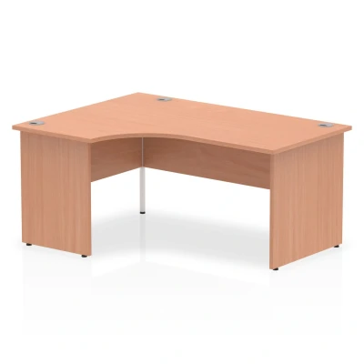 Image of Impulse Panel End 1600 Left Hand Crescent Desk Beech I00